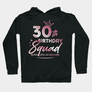 ROSE GOLD 30th Birthday Queen Las vegas Bday Gift For Women Mother day Hoodie